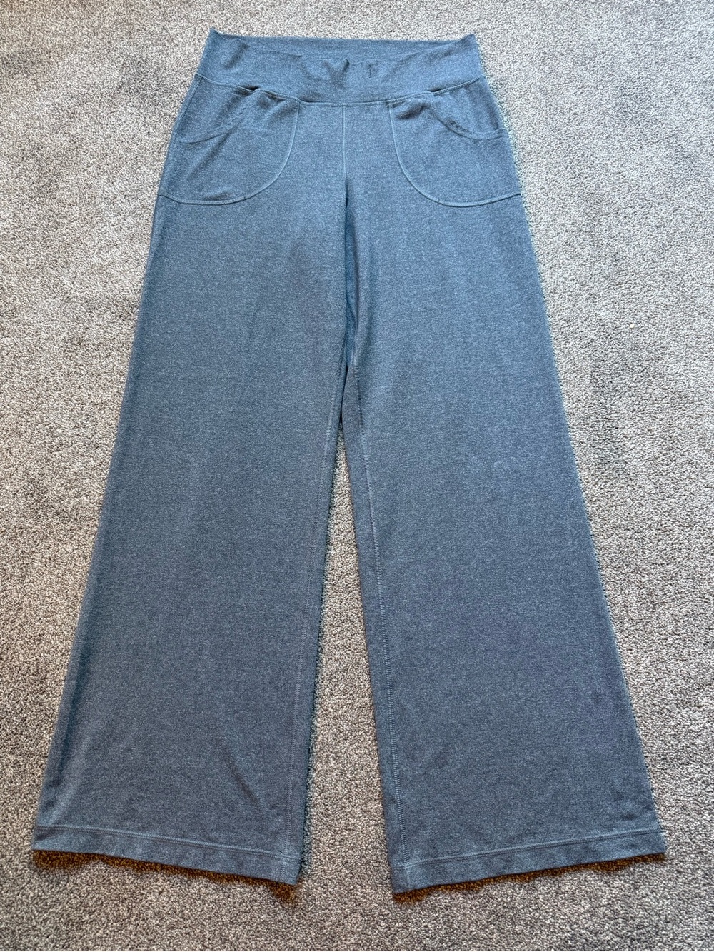 lululemon athletica Wide‑Leg Track Pants in Charcoal Gray